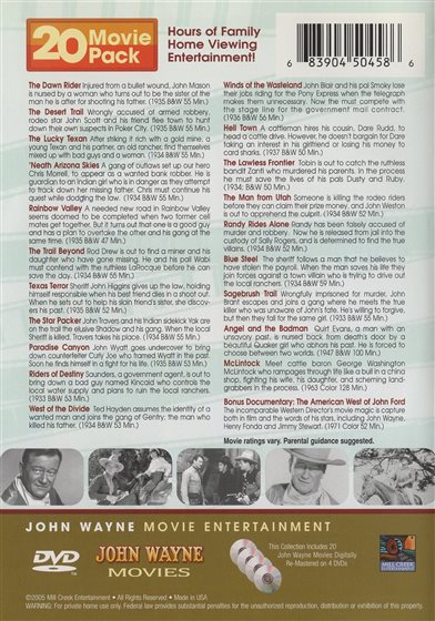 Disc Title Back Cover