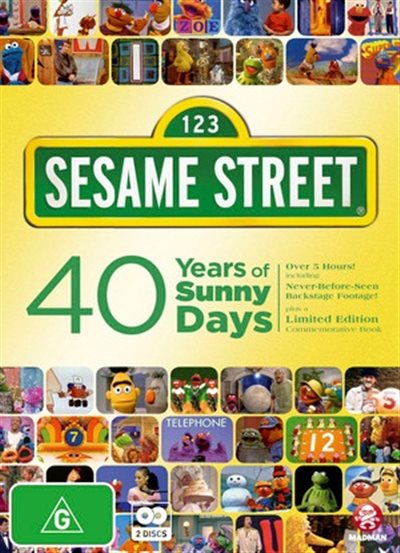 Sesame Street: 40 Years of Sunny Days - DVD - 9322225080850