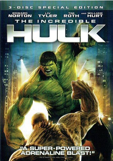 Incredible Hulk - DVD - 025192105241 - United States - 7/12/2011