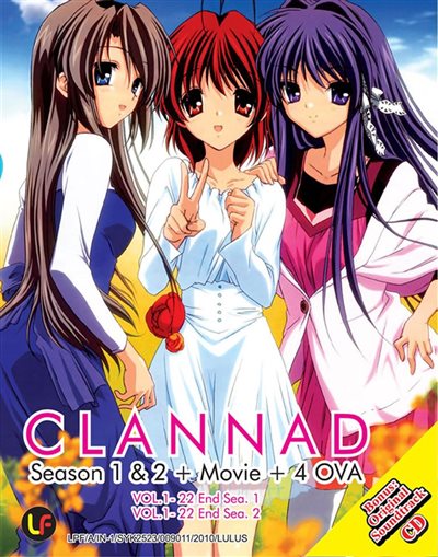 Clannad: Season 1 & 2 + Movie + OVA - DVD - 9555329231549 - United