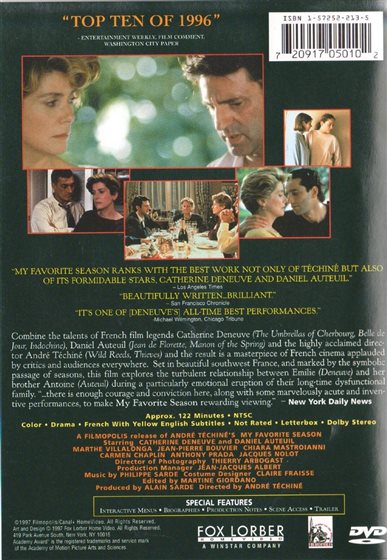 Disc Title Back Cover