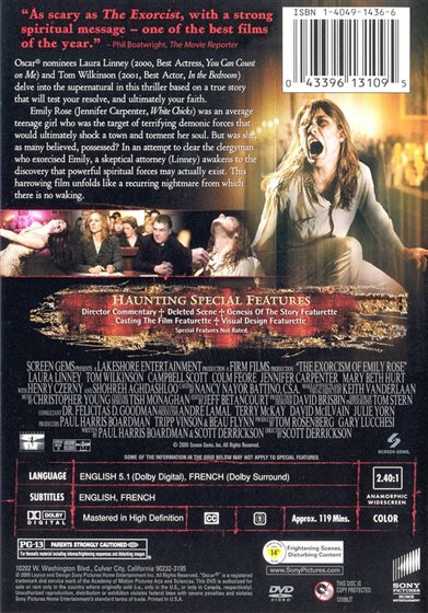 Disc Title Back Cover