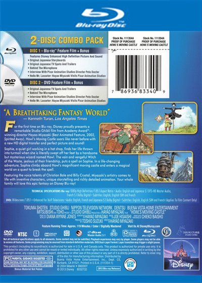 Disc Title Back Cover