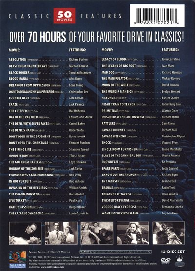 Disc Title Back Cover