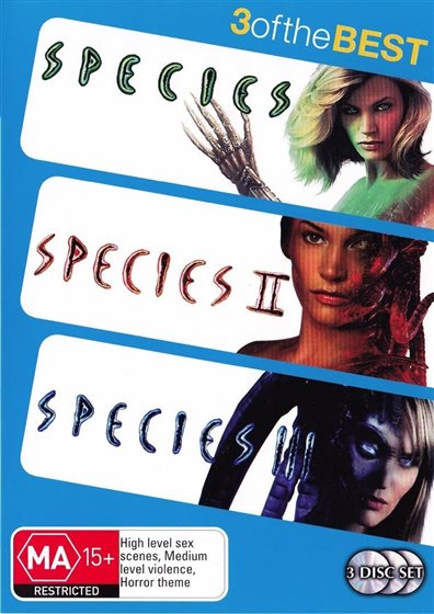 Species, Species II, Species III - DVD - 9321337089829 - Australia