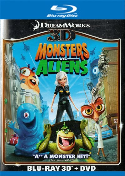 Monsters vs Aliens 3D - Blu-ray - 097361445342 - United States - 9