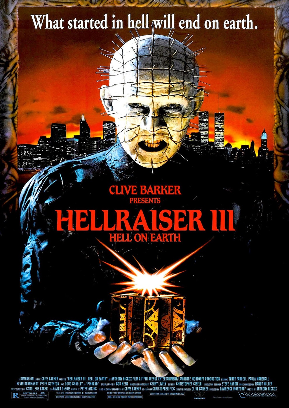 Hellraiser III - Hell on Earth - Blu-ray - - Germany - 1/19/2012